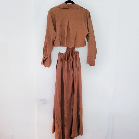 NWT Young Fabulous & Broke YFB ❤️ Derby Dress 👗 Marigold Burnt Umber Med - Picture 2 of 10